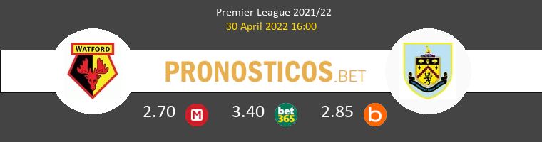 Watford vs Burnley Pronostico (30 Abr 2022) 1