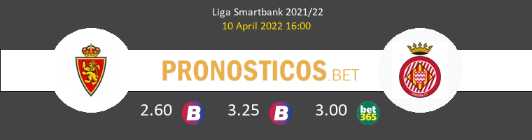 Zaragoza vs Girona Pronostico (10 Abr 2022) 1