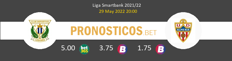 Leganés vs Almería Pronostico (29 May 2022) 1