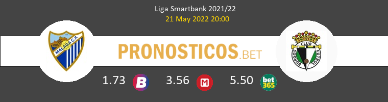 Málaga vs Burgos Pronostico (21 May 2022) 1