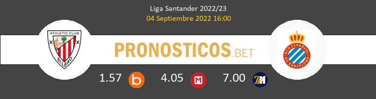 Athletic vs Espanyol Pronostico (4 Sep 2022) 1