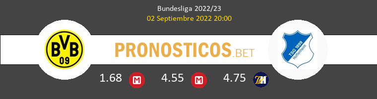 Borussia vs Hoffenheim Pronostico (2 Sep 2022) 1