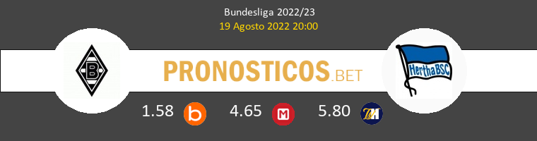 B. Mönchengladbach vs Hertha Berlín Pronostico (19 Ago 2022) 1