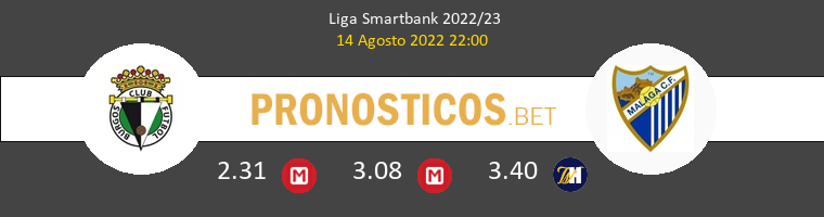 Burgos vs Málaga Pronostico (14 Ago 2022) 1