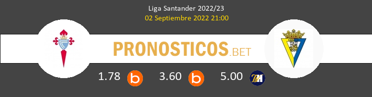 Celta vs Cádiz Pronostico (2 Sep 2022) 1