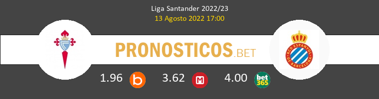 Celta vs Espanyol Pronostico (13 Ago 2022) 1