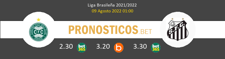 Coritiba vs Santos FC Pronostico (9 Ago 2022) 1