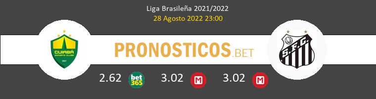Cuiabá vs Santos FC Pronostico (28 Ago 2022) 1