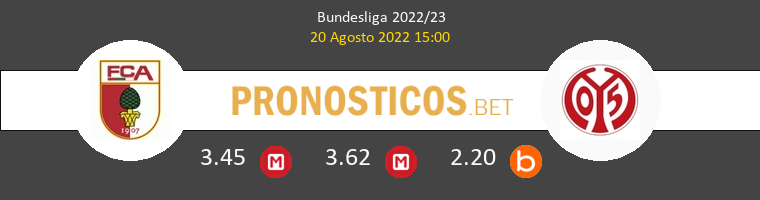 FC Augsburgo vs Mainz 05 Pronostico (20 Ago 2022) 1