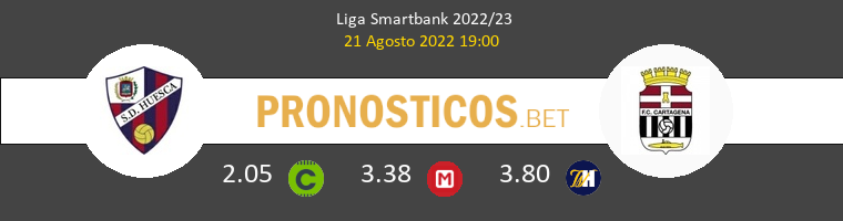Huesca vs F.C. Cartagena Pronostico (21 Ago 2022) 1