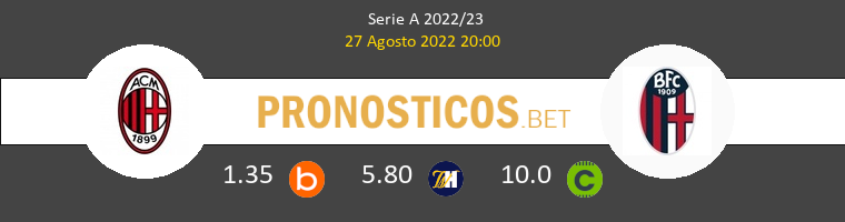 Milan vs Bologna Pronostico (27 Ago 2022) 1