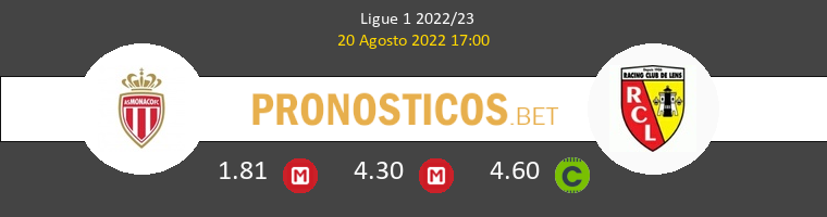 Monaco vs Lens Pronostico (20 Ago 2022) 1