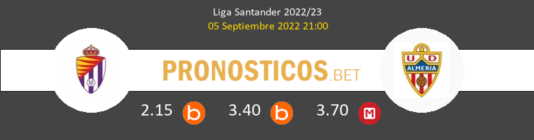 Real Valladolid vs Almería Pronostico (5 Sep 2022) 1
