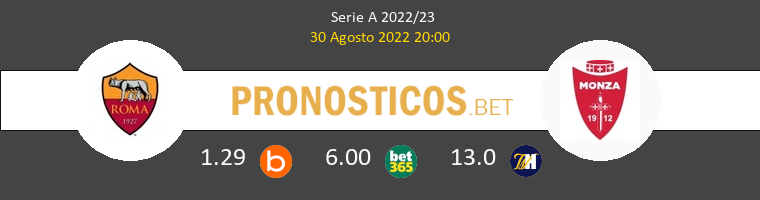 Roma vs AC Monza Pronostico (30 Ago 2022) 1