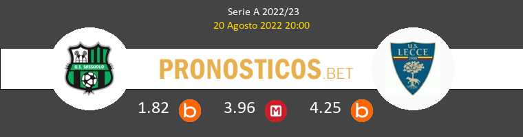 Sassuolo vs Lecce Pronostico (20 Ago 2022) 1