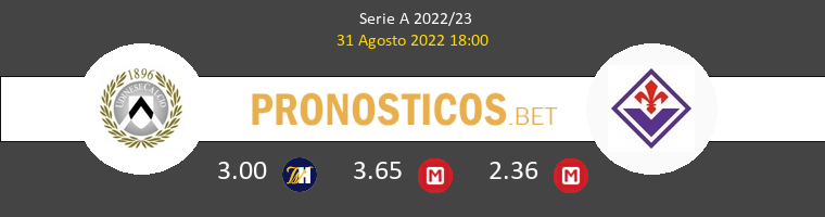 Udinese vs Fiorentina Pronostico (31 Ago 2022) 1