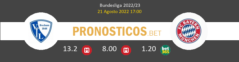 VfL Bochum vs Bayern Pronostico (21 Ago 2022) 1