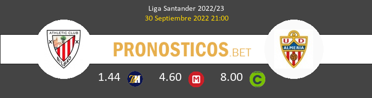 Athletic vs Almería Pronostico (30 Sep 2022) 1