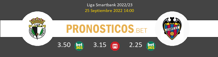 Burgos vs Levante Pronostico (25 Sep 2022) 1