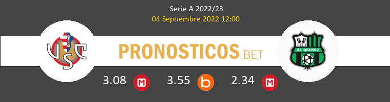 Cremonese vs Sassuolo Pronostico (4 Sep 2022) 1