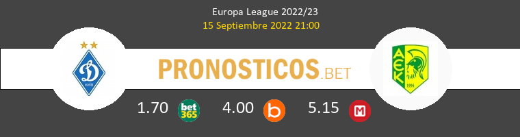 Dinamo Kiev vs AEK Larnaca Pronostico (15 Sep 2022) 1