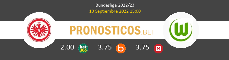 Eintracht Frankfurt vs Wolfsburgo Pronostico (10 Sep 2022) 1