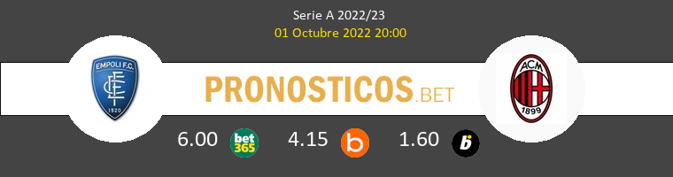 Empoli vs Milan Pronostico (1 Oct 2022) 1