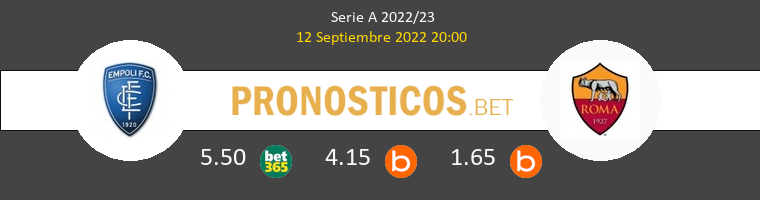 Empoli vs Roma Pronostico (12 Sep 2022) 1