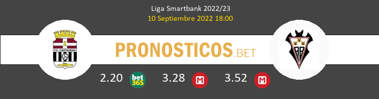 F.C. Cartagena vs Albacete Pronostico (10 Sep 2022) 1
