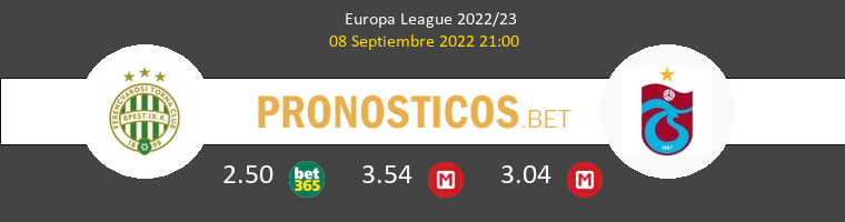 Ferencvárosi vs Trabzonspor Pronostico (8 Sep 2022) 1