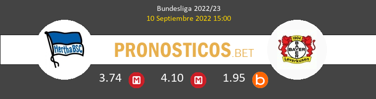 Hertha BSC vs Bayer Leverkusen Pronostico (10 Sep 2022) 1