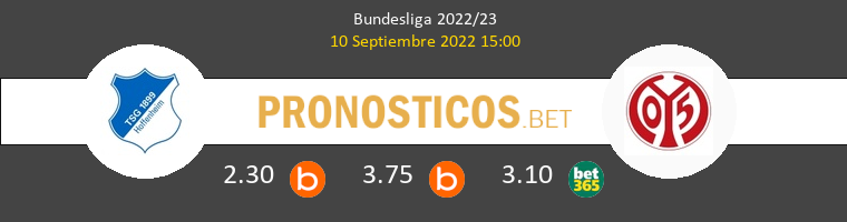 Hoffenheim vs Mainz 05 Pronostico (10 Sep 2022) 1