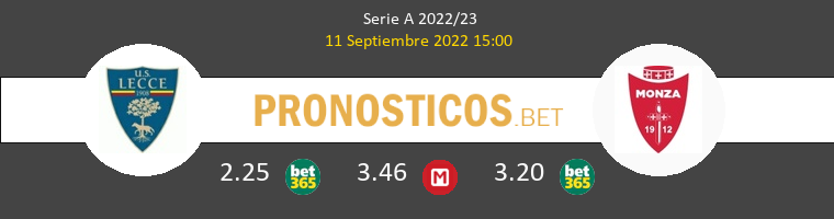Lecce vs AC Monza Pronostico (11 Sep 2022) 1
