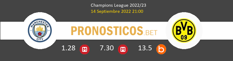 Manchester City vs Dortmund Pronostico (14 Sep 2022) 1