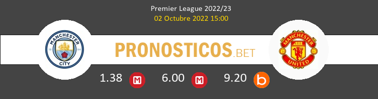 Manchester City vs Manchester United Pronostico (2 Oct 2022) 1