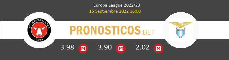 Midtjylland vs Lazio Pronostico (15 Sep 2022) 1
