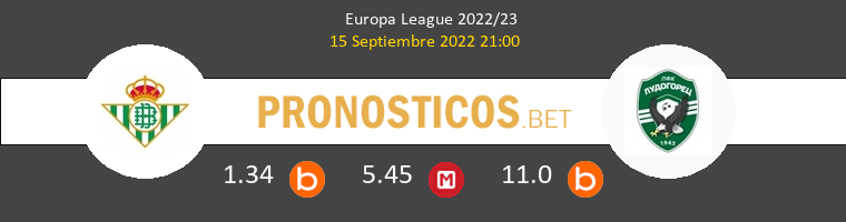 Real Betis vs Ludogorets Pronostico (15 Sep 2022) 1