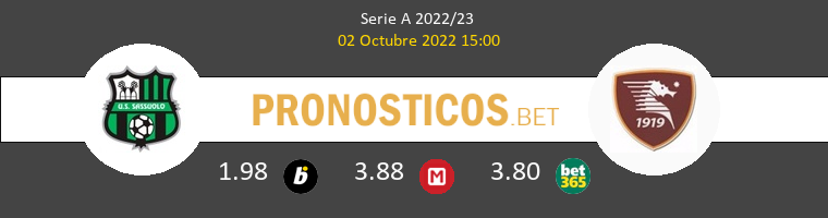 Sassuolo vs Salernitana Pronostico (2 Oct 2022) 1