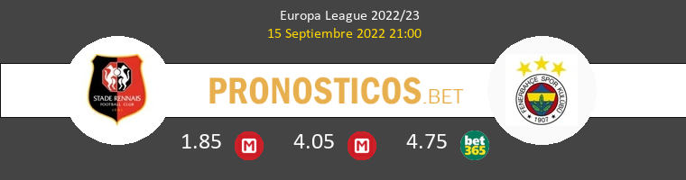 Stade Rennais vs Fenerbahçe Pronostico (15 Sep 2022) 1