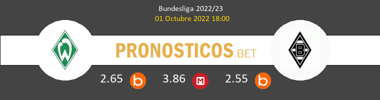 Werder Bremen vs B. Mönchengladbach Pronostico (1 Oct 2022) 1