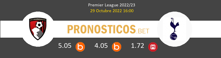 AFC Bournemouth vs Tottenham Hotspur Pronostico (29 Oct 2022) 1
