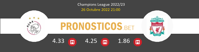 Ajax vs Liverpool Pronostico (26 Oct 2022) 1