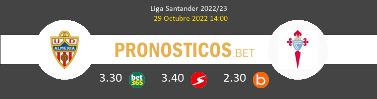 Almería vs Celta Pronostico (29 Oct 2022) 1