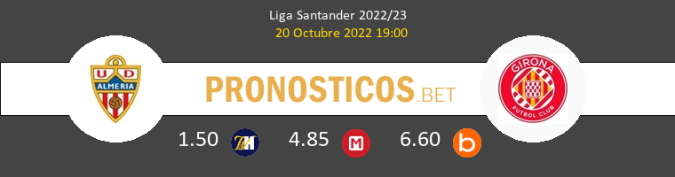 Almería vs Girona Pronostico (20 Oct 2022) 1