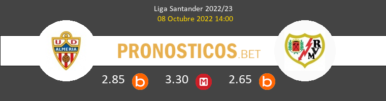 Almería vs Rayo Vallecano Pronostico (8 Oct 2022) 1