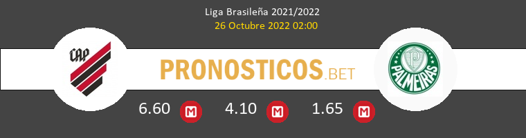 Athletico Paranaense vs Palmeiras Pronostico (26 Oct 2022) 1