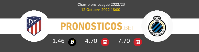 Atlético vs Club Brugge Pronostico (12 Oct 2022) 1