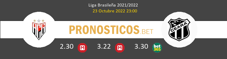 Atlético GO vs Ceará Pronostico (23 Oct 2022) 1