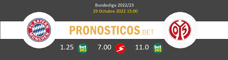 Bayern vs Mainz 05 Pronostico (29 Oct 2022) 1