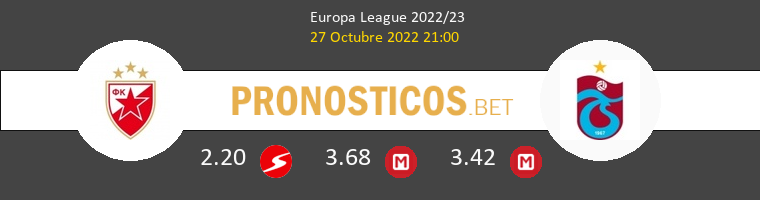 Crvena Zvezda vs Trabzonspor Pronostico (27 Oct 2022) 1